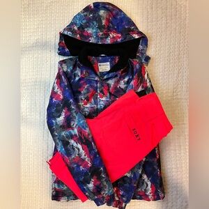 Woman’s XS Roxy Snow Pant/ Mountain Warehouse Size 4 Kid Snow Jacket Bundle